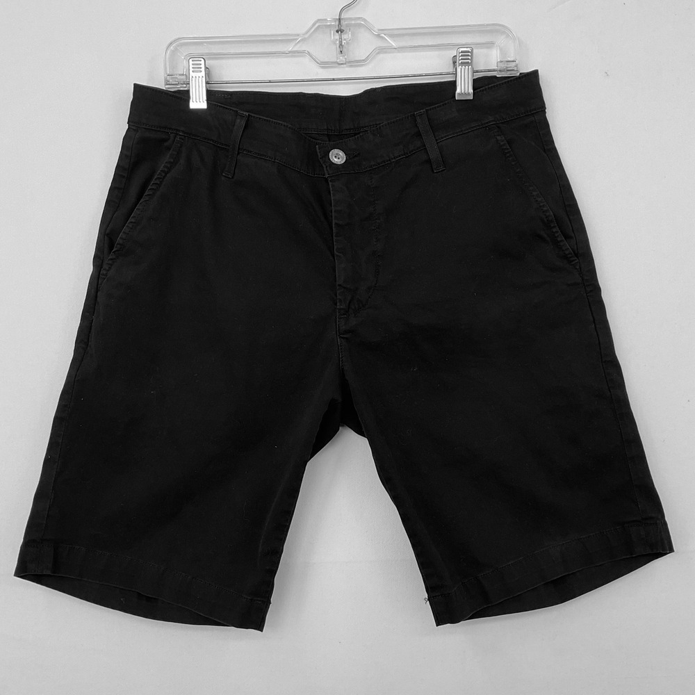 AG Adriano Goldschmied The Griffin Tailored Shorts Mens 32 Black